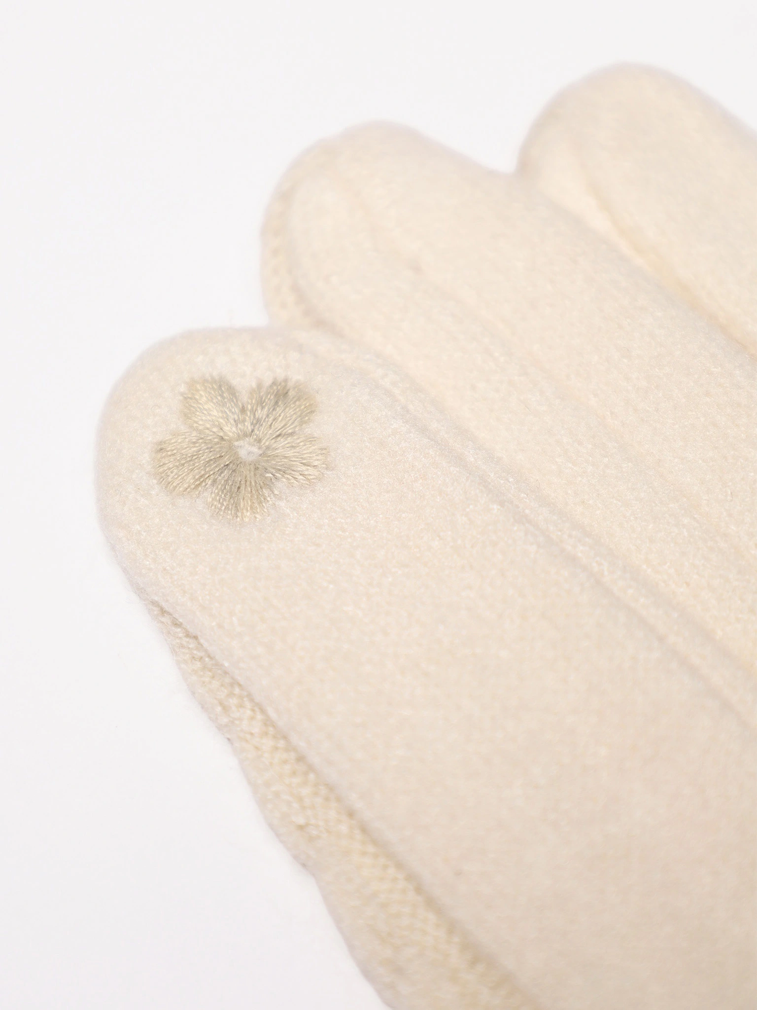 Перчатки трикотажные с декоративной нашивкой в ассортименте